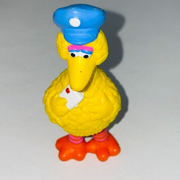 Muppets Inc Tara Toy Big Bird Sesame Street Muppet Yellow Blue Hat Kids Toy - Picture 1 of 5